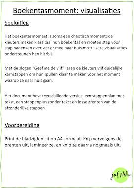 Lesmateriaal Boekentasmoment van auteur Juf Nika slide 2