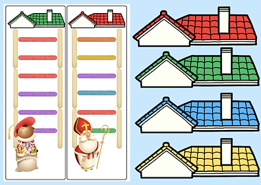 Lesmateriaal Thema Sint en Piet : ladderspel van auteur Juf Katy slide 4