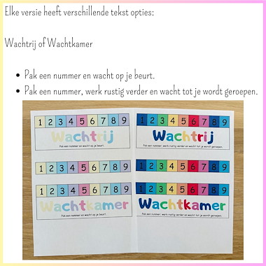 Lesmateriaal De Wachtrij / Wachtkamer Simpele & effectieve klasmanagement van auteur My Teacher Shares slide 4