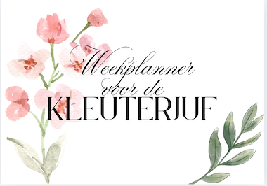 lesmateriaal Weekkalender speciaal voor de kleuterjuf! van auteur Kleuterjuf Monique