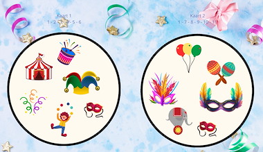 Lesmateriaal Dobble: carnaval van auteur Christl slide 2