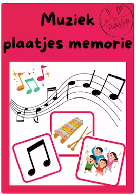 Lesmateriaal Muziek - plaatjes memorie van auteur PeuterKleuter