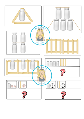 Lesmateriaal  de dokter : Tuff tray bouwen met pillenpotjes en spatels van auteur Juf Katy slide 2