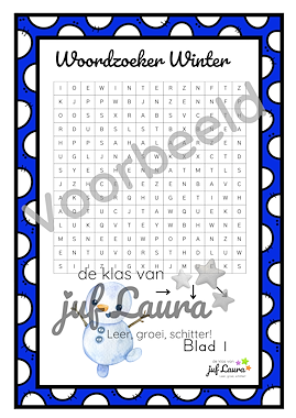 Lesmateriaal Winter - Zaklampspel - Spelling van auteur De klas van juf Laura slide 3