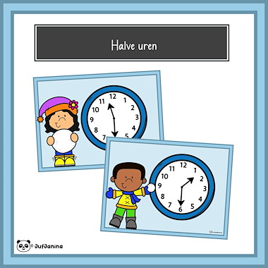 Lesmateriaal Bewegend leren - klokkijken van auteur Juf Janina slide 3