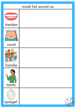 Lesmateriaal Activiteiten 'dit ben ik'/familie van auteur PeuterKleuter slide 3