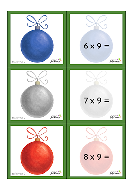 Lesmateriaal Zaklampspel Kerst - tafel 7 t/m 9 van auteur De klas van juf Laura slide 3