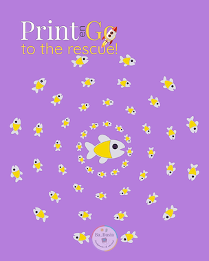 lesmateriaal Gratis patroon – Vrolijk visje (geschikt voor vilt, papier,  van auteur Victoria Pirogova