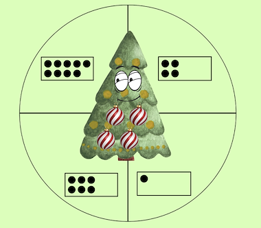 Lesmateriaal Thema Kerst : Hoeveel kerstballen? van auteur Juf Katy slide 3