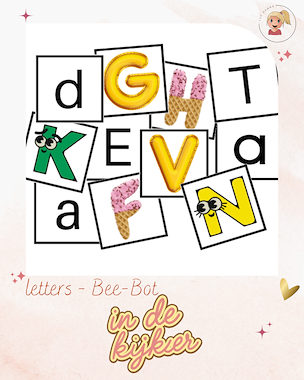 Lesmateriaal Letters - Bee-Bot van auteur Juf Hanne_ slide 2