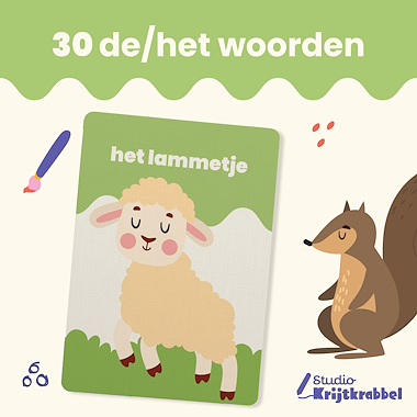 Lesmateriaal Woordkaarten Lente | Woordkaarten voor Groep 1 en 2  van auteur Studio Krijtkrabbel slide 3