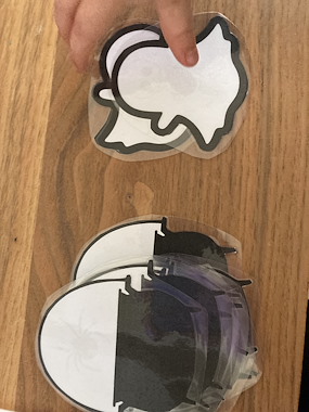 Lesmateriaal Halloween: gezellig griezelen met de lichtbak van auteur Yoga Mandy slide 4