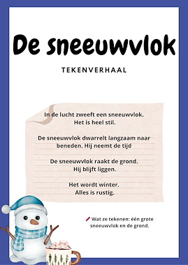 Lesmateriaal Winter Tekenverhalen – Luisteren & Tekenen voor Kleuters van auteur Juf_C slide 3