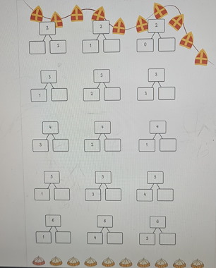 Lesmateriaal Visuele bundel splitsen tot 6. Thema Sint van auteur JufLiess slide 4