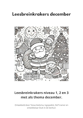 Lesmateriaal Leesbreinkrakers december van auteur Tessa Haitsma