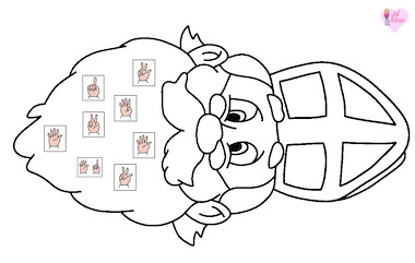 Lesmateriaal Sinterklaas rol en kleur van 0 tot 10  van auteur Juf_Astrid slide 3