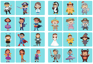 Lesmateriaal Thema carnaval: tuff tray zoekspel van auteur Juf Katy slide 2