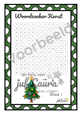 Lesmateriaal Kerst - Zaklampspel - Kerstwoorden (spelling) van auteur De klas van juf Laura slide 3