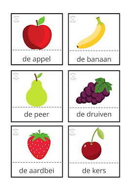 Lesmateriaal Woordenschatsfiches thema het fruit (+ beeldmateriaal) van auteur deklasvankaat slide 2