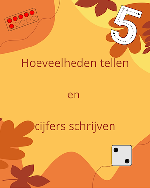 Lesmateriaal Gedifferentieerde tel en schrijfoefening in het thema herfst van auteur FilouFinds