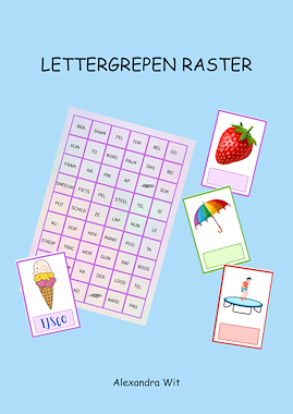 Lesmateriaal Lettergreep Raster van auteur Alexandra Wit