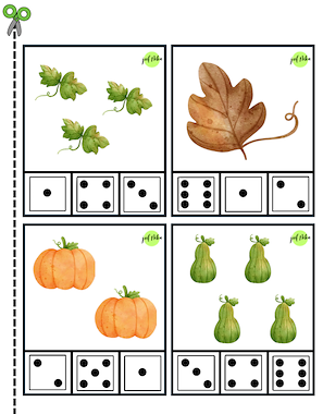 Lesmateriaal Telspelletjes Herfst van auteur Juf Nika slide 4