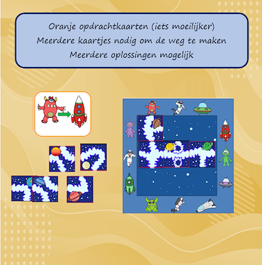 Lesmateriaal Smartgame Maak een weg in de ruimte van auteur Jabbedabbedoe slide 3