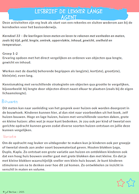 Lesmateriaal Lesbrief bij De lekker lange agent van auteur Juf Bertine slide 3
