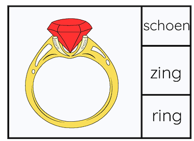 Lesmateriaal Knijpkaarten Sint (tellen en woorden lezen)(Herbruikbaar) van auteur Kleuterjuf Monique slide 2