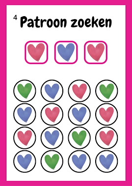 Lesmateriaal Valentijn Patronen Zoeken – Logisch Denken voor Kleuters van auteur Juf_C slide 3