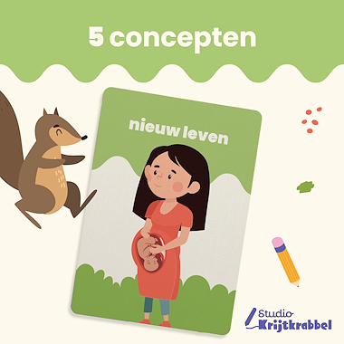 Lesmateriaal Woordkaarten Lente | Woordkaarten voor Groep 1 en 2  van auteur Studio Krijtkrabbel slide 4