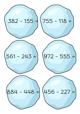 Lesmateriaal Reken sneeuwballen van auteur Juf Shany slide 2