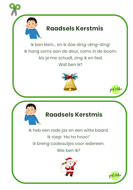 Lesmateriaal Raadsels Kerstmis van auteur Juf Nika slide 2