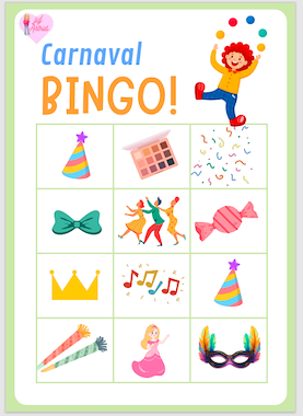 Lesmateriaal Carnaval Bingo  van auteur Juf_Astrid slide 2