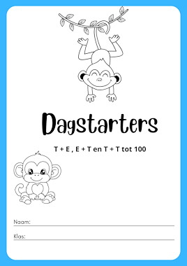Lesmateriaal Dagstarters T + E , E + T en T + T tot 100 van auteur Speelwijs
