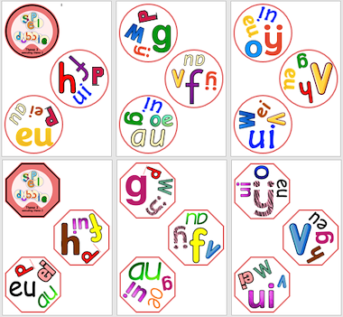 Lesmateriaal Dobble-spel letters van auteur Janet Baptist