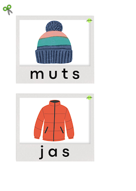 Lesmateriaal Winterwoorden van auteur Juf Nika slide 3