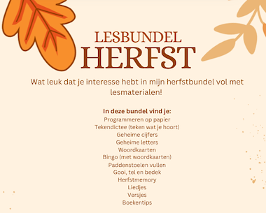 Lesmateriaal Herfstbundel van auteur Deklasvanjufdemi