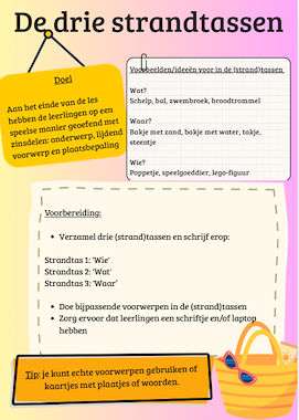Lesmateriaal Taalactiviteiten thema zomer van auteur Lotte slide 2