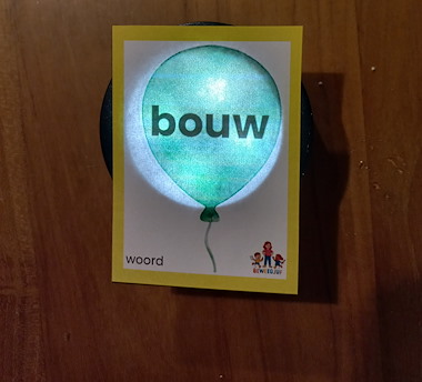 Lesmateriaal Ballonnen woorden lampje tweetekenklanken van auteur de beweegjuf