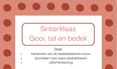 Lesmateriaal Sinterklaas, Gooi tel en bedek van auteur Deklasvanjufdemi