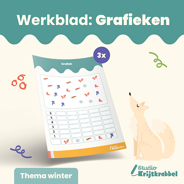 Lesmateriaal Rekenbundel Winter | Werkbladen voor Groep 1 en 2 van auteur Studio Krijtkrabbel slide 3