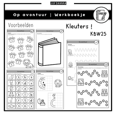 Lesmateriaal Op avontuur | Werkboekje kleuters van auteur Juf Shanna slide 2
