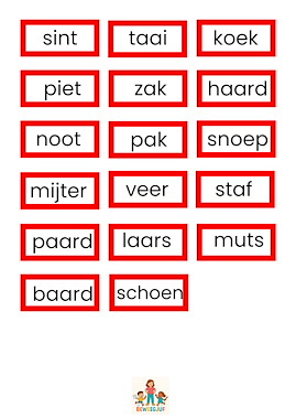 Lesmateriaal propjesdictee Sint van auteur de beweegjuf slide 2