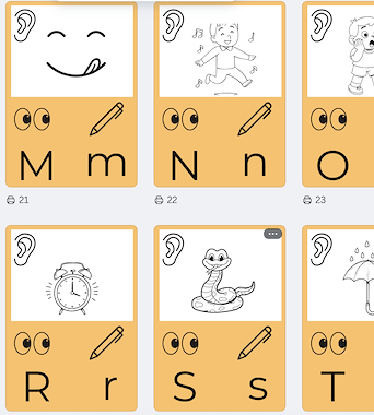 Lesmateriaal Het klanken alfabet - kleur geel  van auteur Juf_Lore slide 2