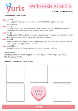 Lesmateriaal Werkboekje Valentijn groep 7/8 van auteur Yurls slide 2