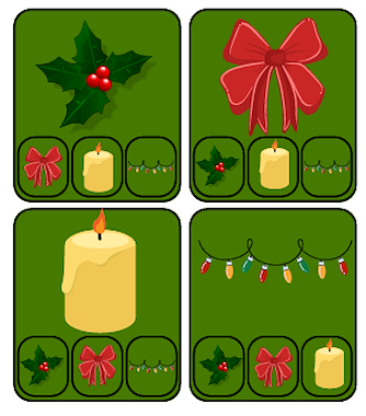 Lesmateriaal Kwartetspel Kersteditie van auteur Kleuterjuf Monique