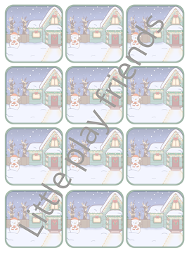 Lesmateriaal Memory kerstmis  van auteur Little Play Friends slide 4