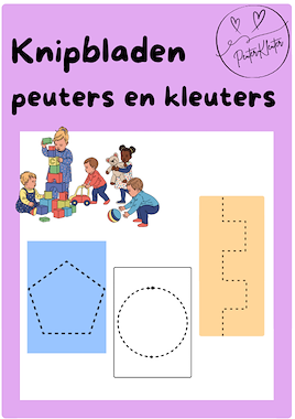 Lesmateriaal Knipbladen - peuters en kleuters van auteur PeuterKleuter