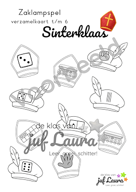 Lesmateriaal Sinterklaas - Zaklampspel - Getalbeelden t/m 10 van auteur De klas van juf Laura slide 2